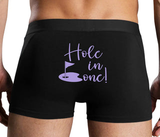 Hole In One - Suggestive Golf - Black Boxer Brief