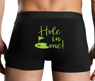 Hole In One - Suggestive Golf - Black Boxer Brief