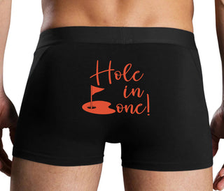 Hole In One - Suggestive Golf - Black Boxer Brief