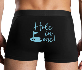 Hole In One - Suggestive Golf - Black Boxer Brief
