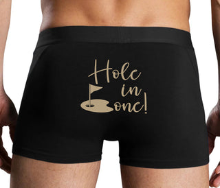 Hole In One - Suggestive Golf - Black Boxer Brief