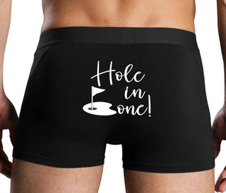 Hole In One - Suggestive Golf - Black Boxer Brief
