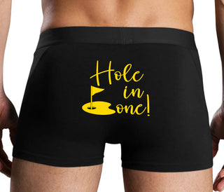 Hole In One - Suggestive Golf - Black Boxer Brief