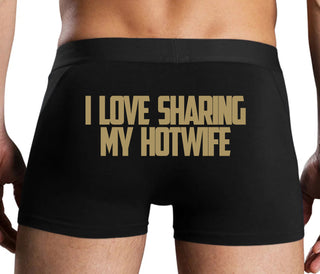 I Love To Share My Hotwife - Black Boxer Brief