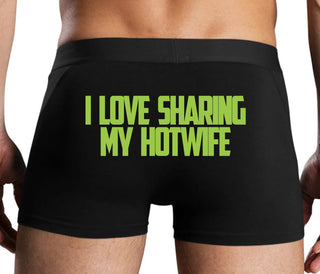 I Love To Share My Hotwife - Black Boxer Brief