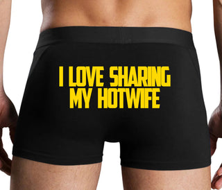 I Love To Share My Hotwife - Black Boxer Brief