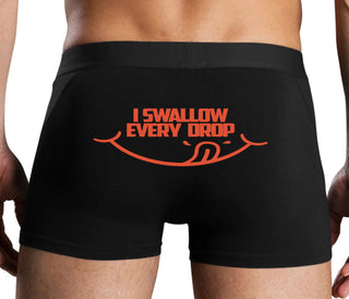 I Swallow Every Drop - Black Boxer Brief