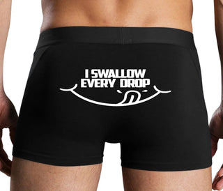I Swallow Every Drop - Black Boxer Brief