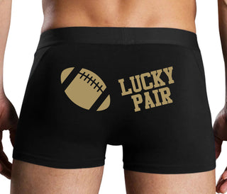 Lucky Pair - Football - Black Boxer Brief
