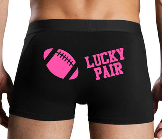 Lucky Pair - Football - Black Boxer Brief