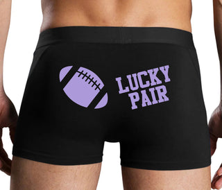 Lucky Pair - Football - Black Boxer Brief