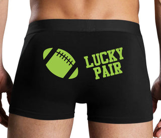 Lucky Pair - Football - Black Boxer Brief