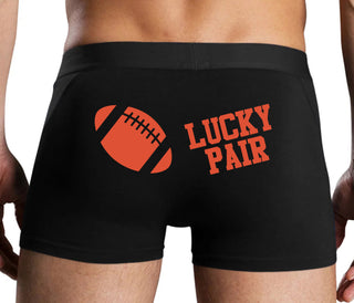 Lucky Pair - Football - Black Boxer Brief