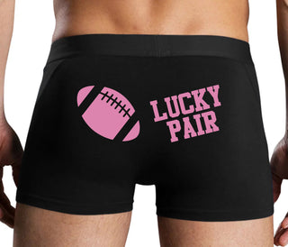 Lucky Pair - Football - Black Boxer Brief