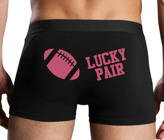 Lucky Pair - Football - Black Boxer Brief