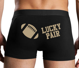 Lucky Pair - Football - Black Boxer Brief