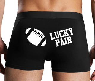 Lucky Pair - Football - Black Boxer Brief