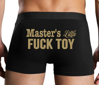 Master's Little Fuck Toy - Black Boxer Brief