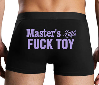 Master's Little Fuck Toy - Black Boxer Brief