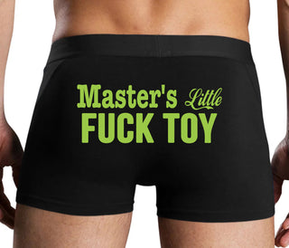 Master's Little Fuck Toy - Black Boxer Brief