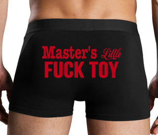 Master's Little Fuck Toy - Black Boxer Brief