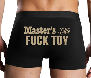 Master's Little Fuck Toy - Black Boxer Brief