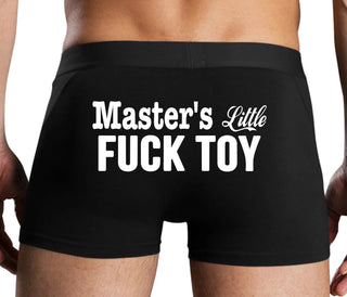 Master's Little Fuck Toy - Black Boxer Brief