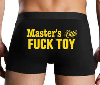 Master's Little Fuck Toy - Black Boxer Brief