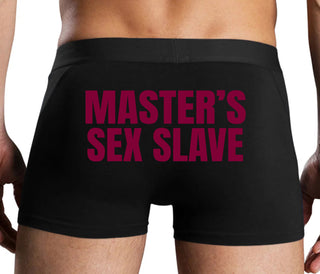 Masters Sex Slave - Black Boxer Brief
