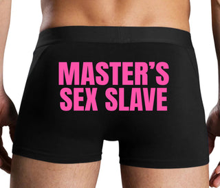 Masters Sex Slave - Black Boxer Brief