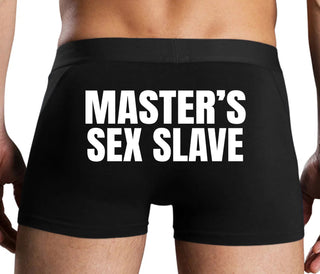 Masters Sex Slave - Black Boxer Brief
