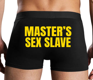 Masters Sex Slave - Black Boxer Brief