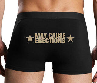 May Cause Erections - Black Boxer Brief