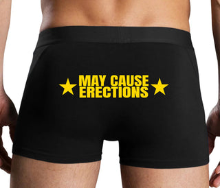May Cause Erections - Black Boxer Brief