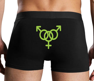MMF Threesome - Black Boxer Brief