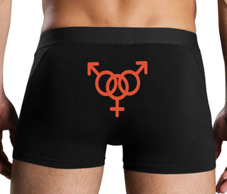 MMF Threesome - Black Boxer Brief