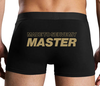 Made To Serve My Master - Black Boxer Brief