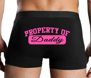 Property Of Daddy - Athletic Look - Black Boxer Brief