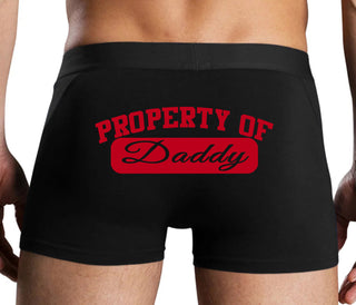 Property Of Daddy - Athletic Look - Black Boxer Brief