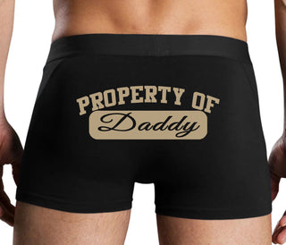 Property Of Daddy - Athletic Look - Black Boxer Brief