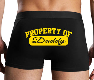 Property Of Daddy - Athletic Look - Black Boxer Brief