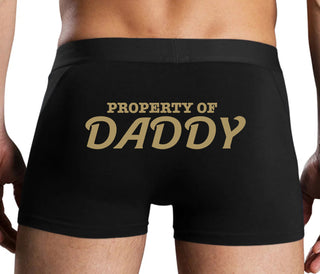 Property Of Daddy - Black Boxer Brief