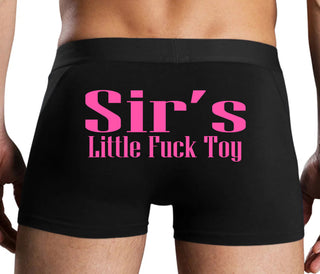 Sir's Little Fuck Toy - Black Boxer Brief