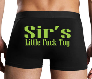 Sir's Little Fuck Toy - Black Boxer Brief