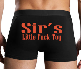 Sir's Little Fuck Toy - Black Boxer Brief