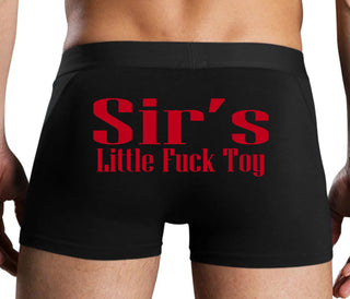 Sir's Little Fuck Toy - Black Boxer Brief