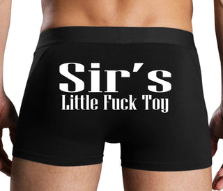 Sir's Little Fuck Toy - Black Boxer Brief