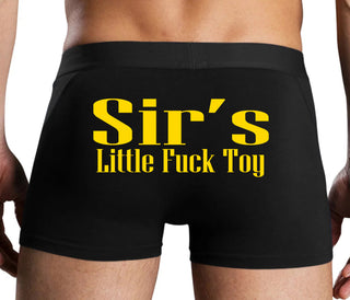 Sir's Little Fuck Toy - Black Boxer Brief
