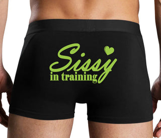 Sissy In Training - Black Boxer Brief