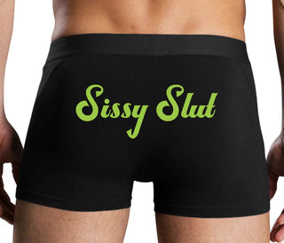 Sissy Slut - Black Boxer Brief